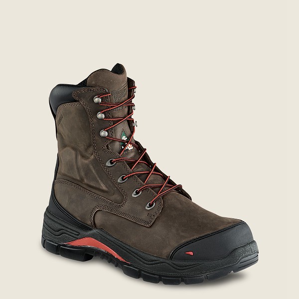 Bottes de Sécurité Red Wing - King Toe® Adc - 8-Inch Waterproof Csa Metguard Toe - Grise Foncé - Hom